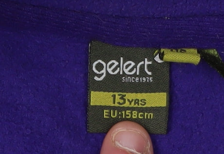 Gelert Girls Purple Fleece Jacket 13 Years Full Zip