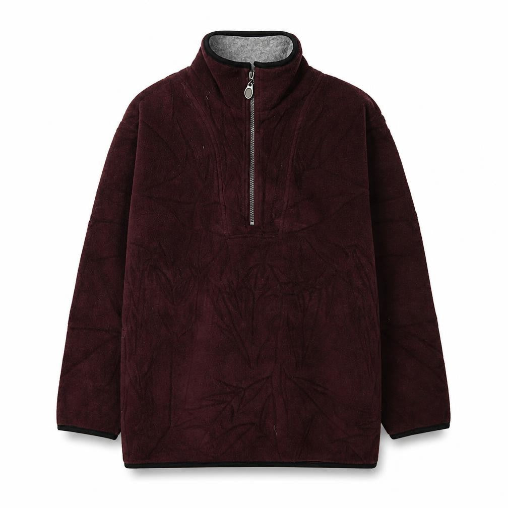 Front view of Hot Chilli Men's Red Pullover Fleece Hoodie M