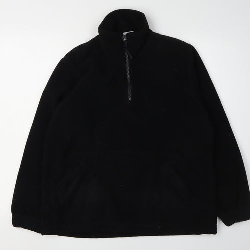 Uneek Black XS Pullover Fleece Sweatshirt Unisex
