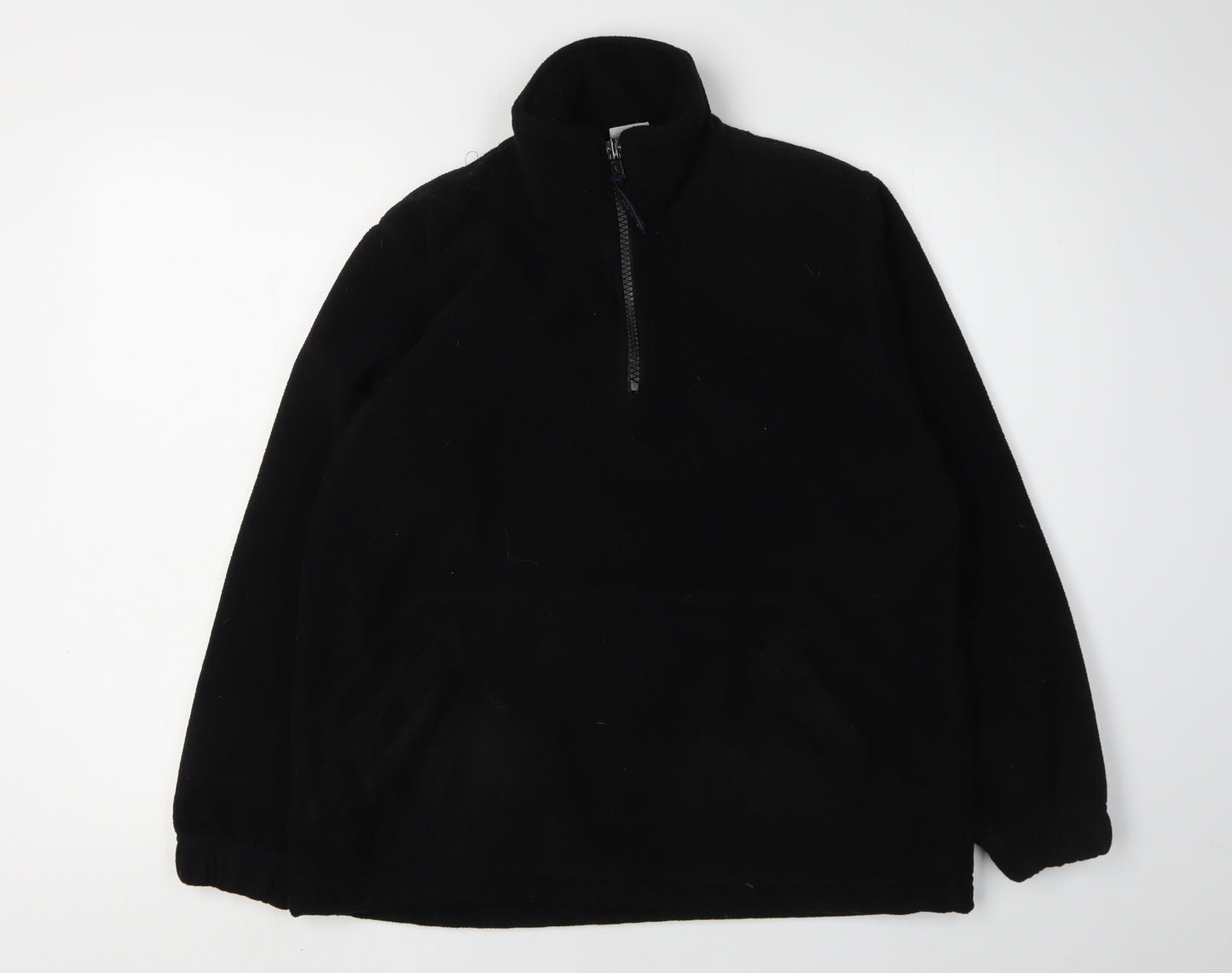 Uneek Black XS Pullover Fleece Sweatshirt Unisex
