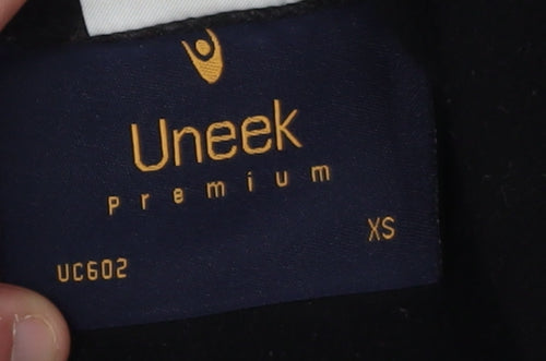 Uneek Black XS Pullover Fleece Sweatshirt Unisex