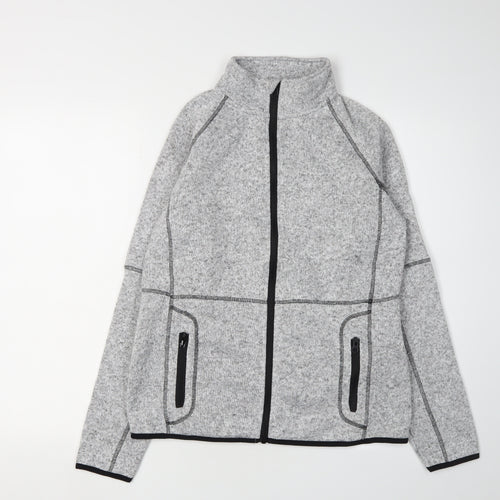 Damart Women’s Grey Fleece Jacket Full Zip 10-12