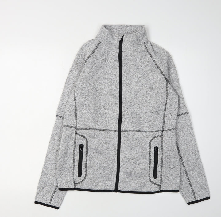 Damart Women’s Grey Fleece Jacket Full Zip 10-12
