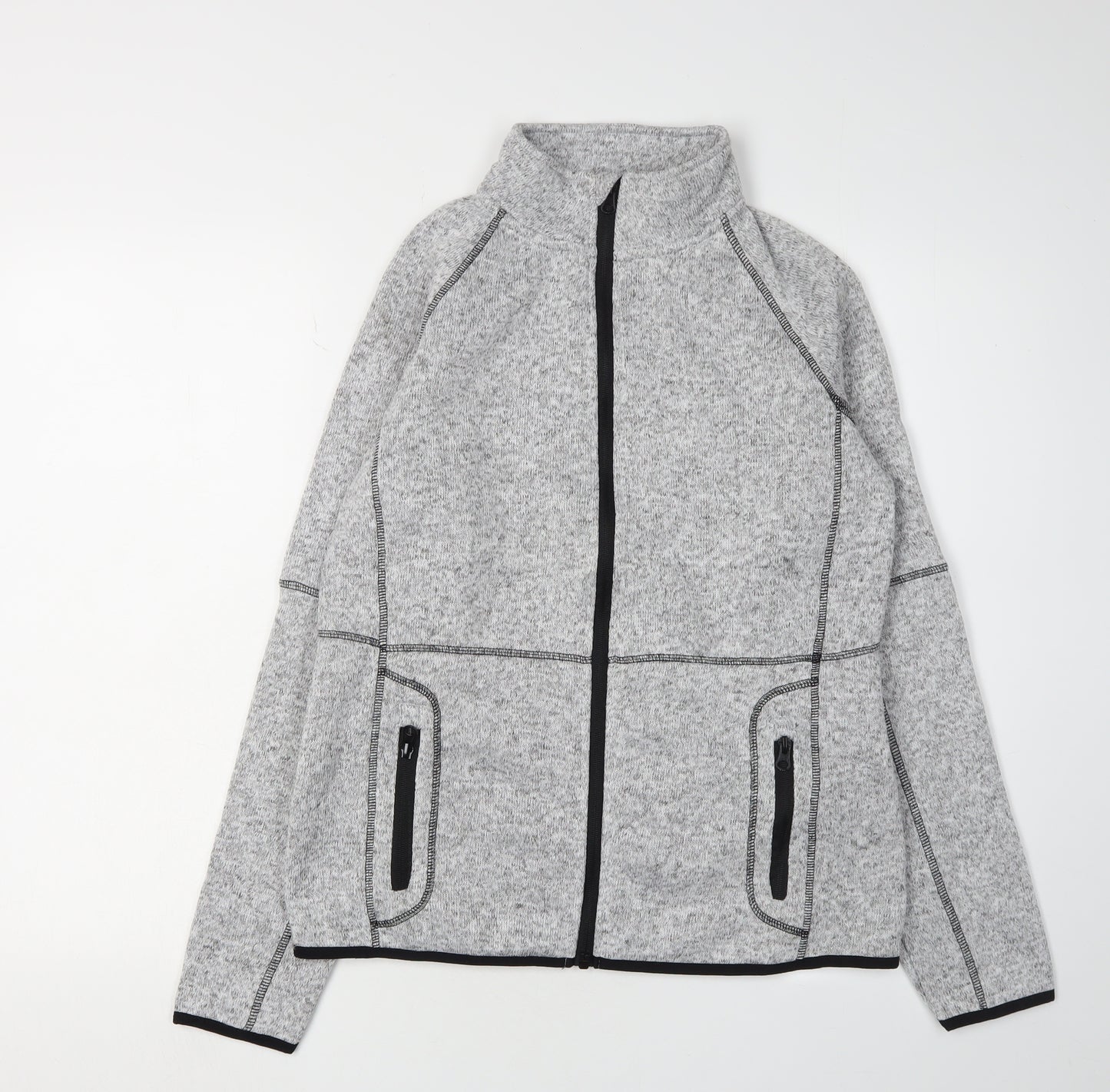 Damart Women’s Grey Fleece Jacket Full Zip 10-12