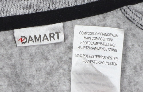 Damart Women’s Grey Fleece Jacket Full Zip 10-12