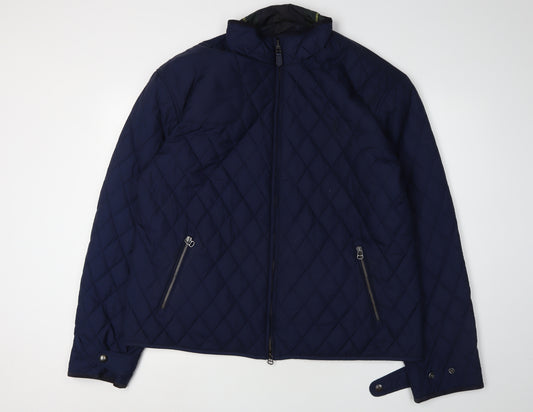 Ralph Lauren Men's Blue Quilted Jacket 2XL