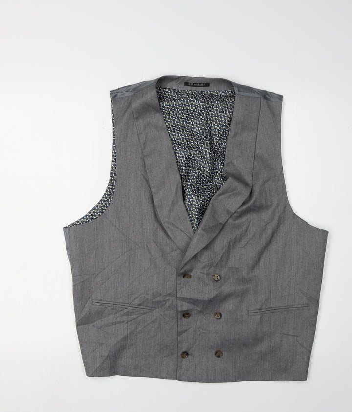 Suit Yourself Grey Men's Waistcoat in Size 40