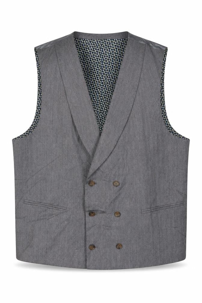 Front view of Suit Yourself Grey Men's Waistcoat in, size 40
