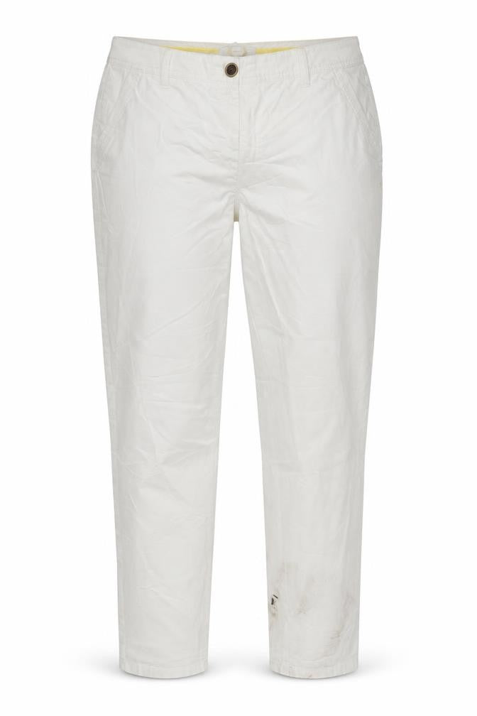 Front view of BHS Women's White Tapered Jeans, size 14
