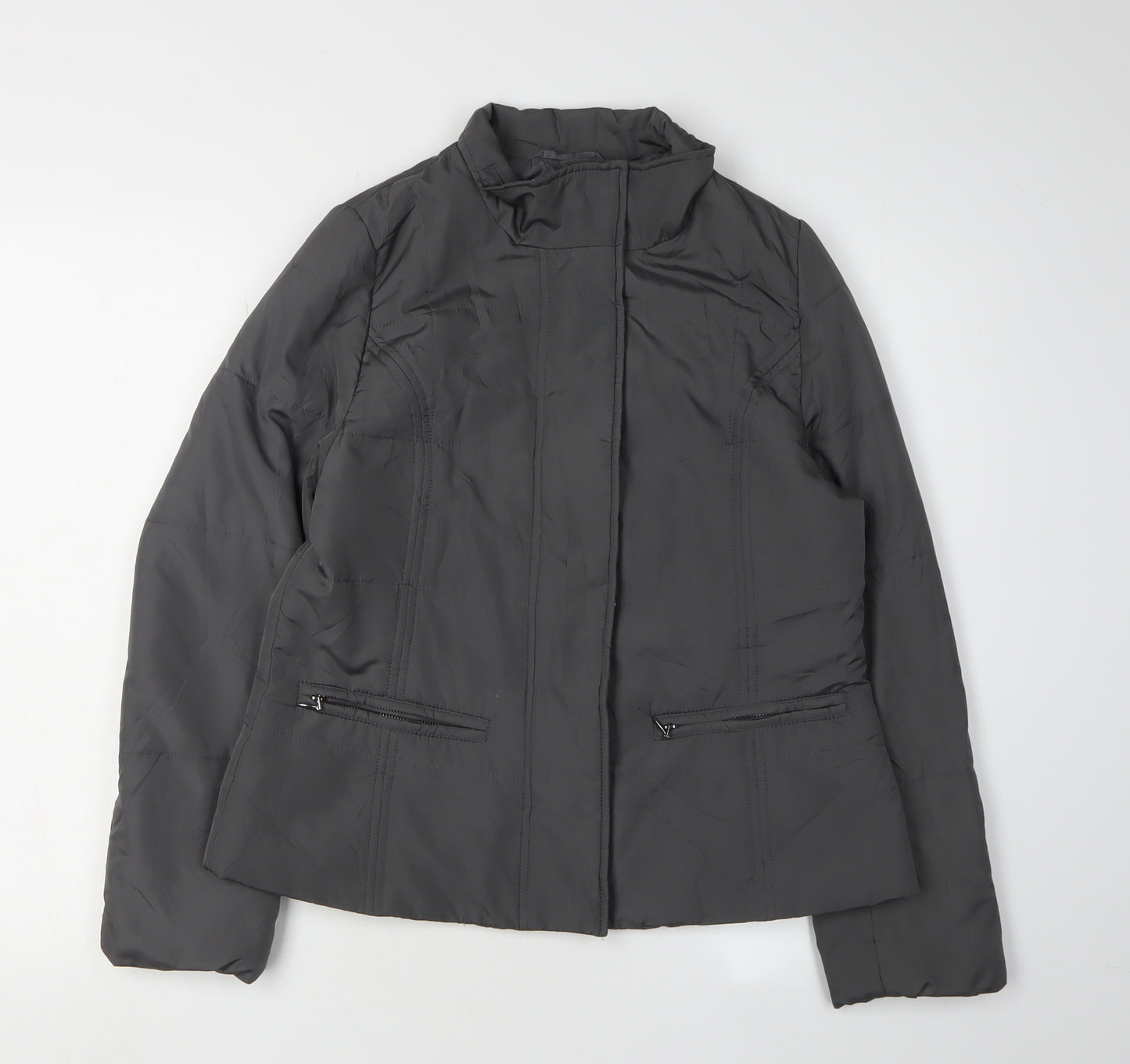 Precis Women's Grey Puffer Jacket Size 10