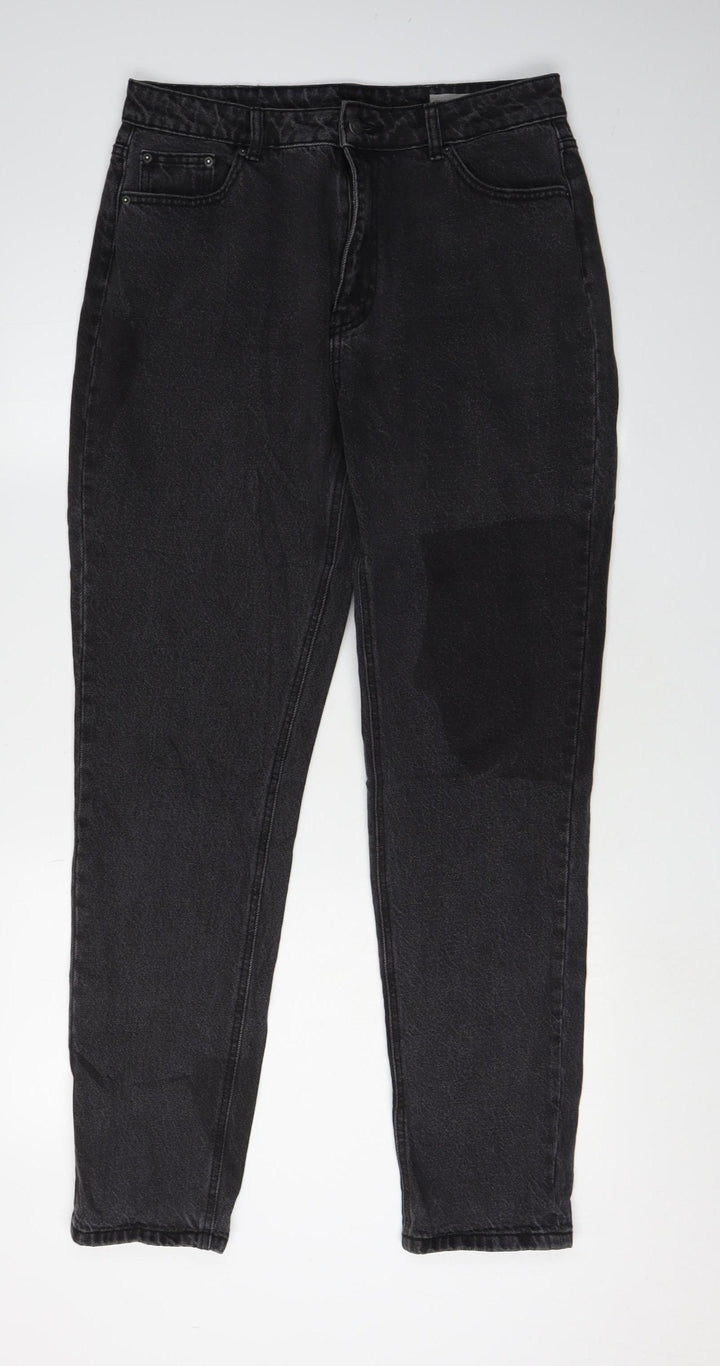 Vero Moda Women's Black Relaxed High Rise Jeans