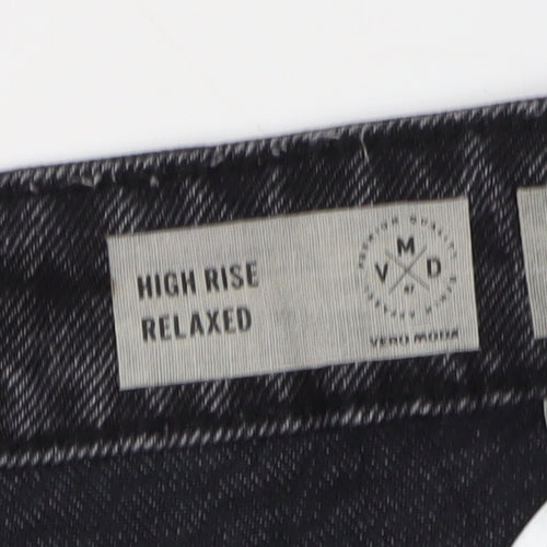 Vero Moda Women's Black Relaxed High Rise Jeans