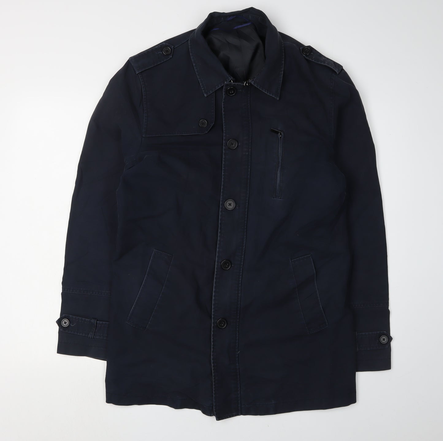 Jules Unisex Blue Military Jacket - L