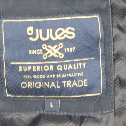 Jules Unisex Blue Military Jacket - L