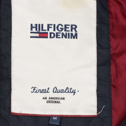 Hilfiger Denim Men's Black M Puffer Jacket Hooded Casual