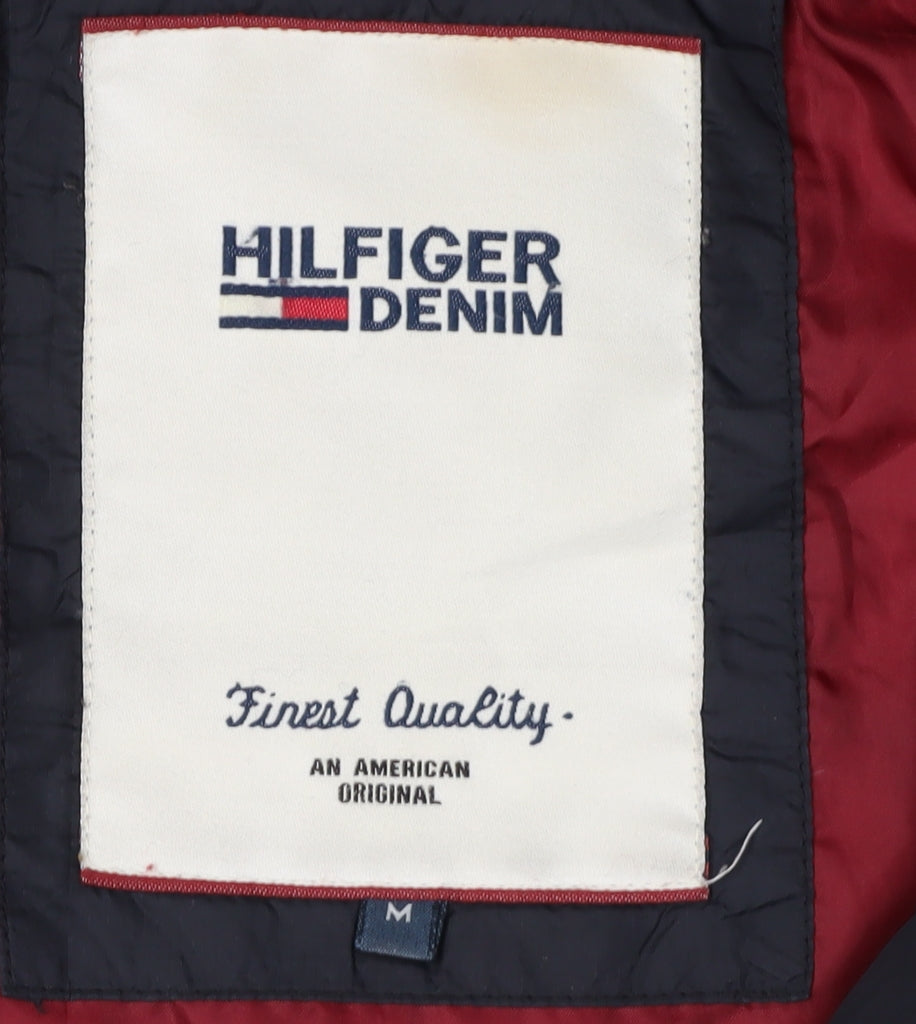 Hilfiger Denim Men's Black M Puffer Jacket Hooded Casual