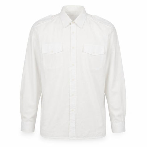 Allen Douglas Men's White Dress Shirt Size 44 Formal