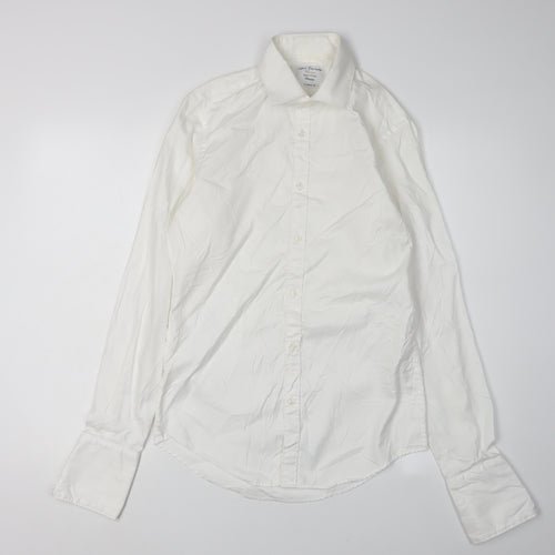 TM Lewin Men's White Extra-Slim Dress Shirt Size M