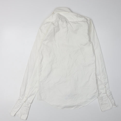 TM Lewin Men's White Extra-Slim Dress Shirt Size M