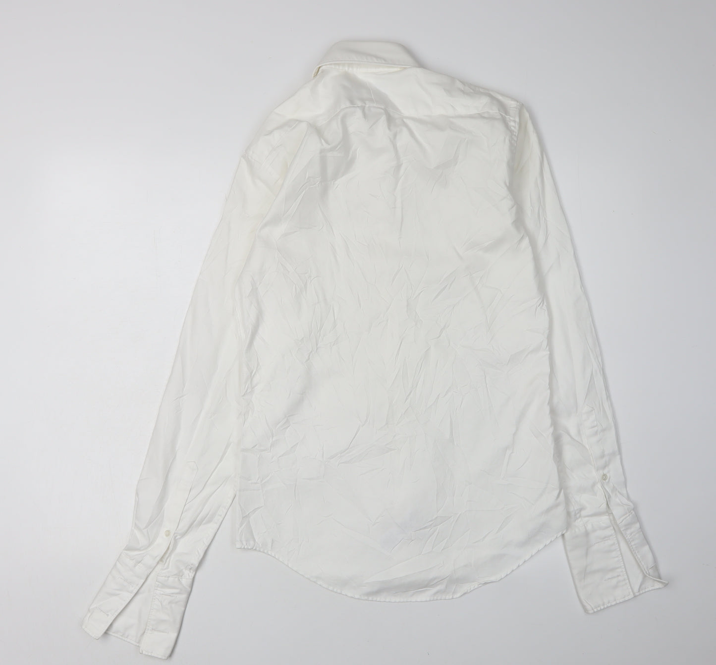 TM Lewin Men's White Extra-Slim Dress Shirt Size M