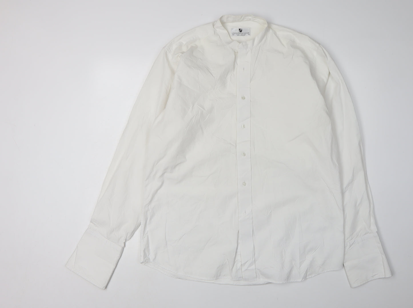 Frederick Theak Men's White Dress Shirt, Size 15.5