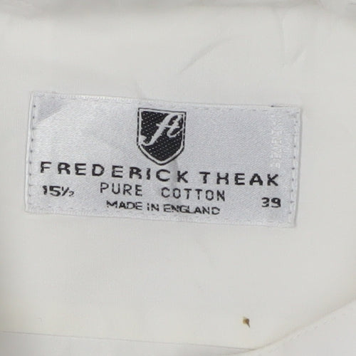 Frederick Theak Men's White Dress Shirt, Size 15.5