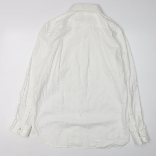 Howick Men's White Dress Shirt, Regular Fit, Size 15.5