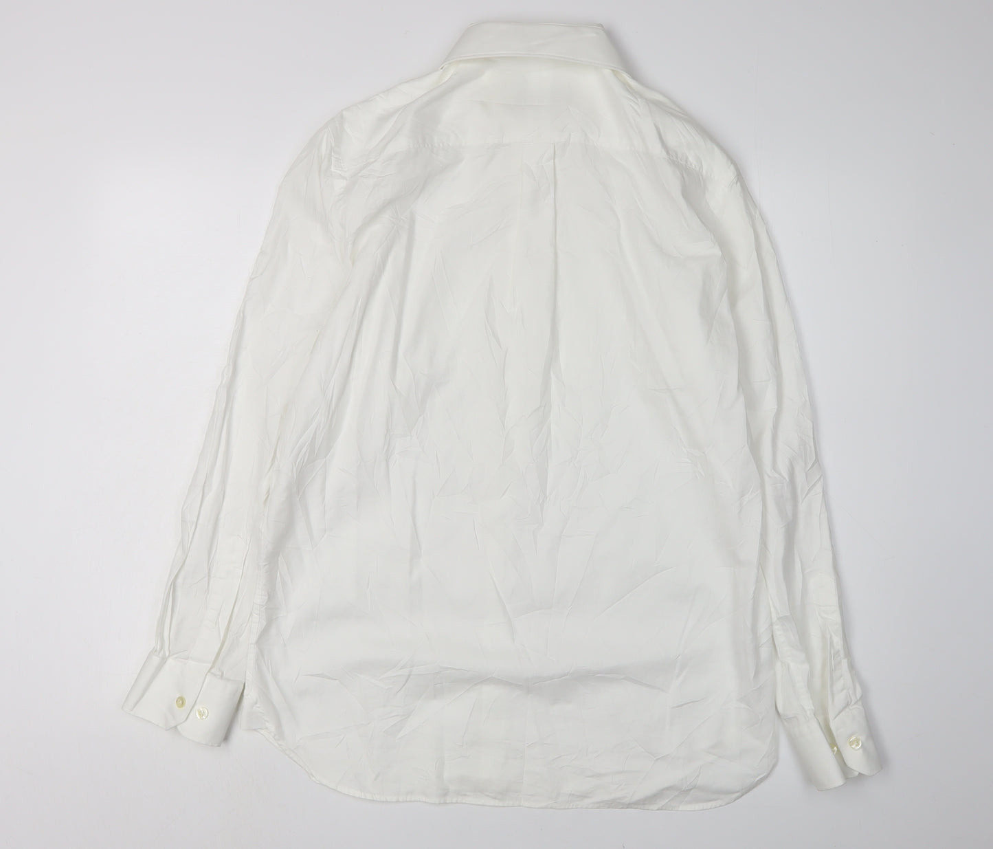 Howick Men's White Dress Shirt, Regular Fit, Size 15.5