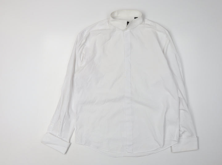 Slaters Men’s White Dress Shirt 16.5 Long Sleeve