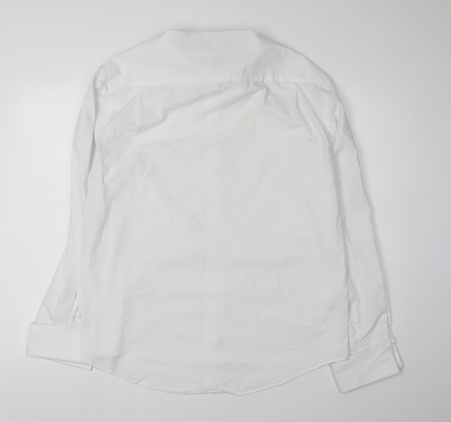 Slaters Men’s White Dress Shirt 16.5 Long Sleeve