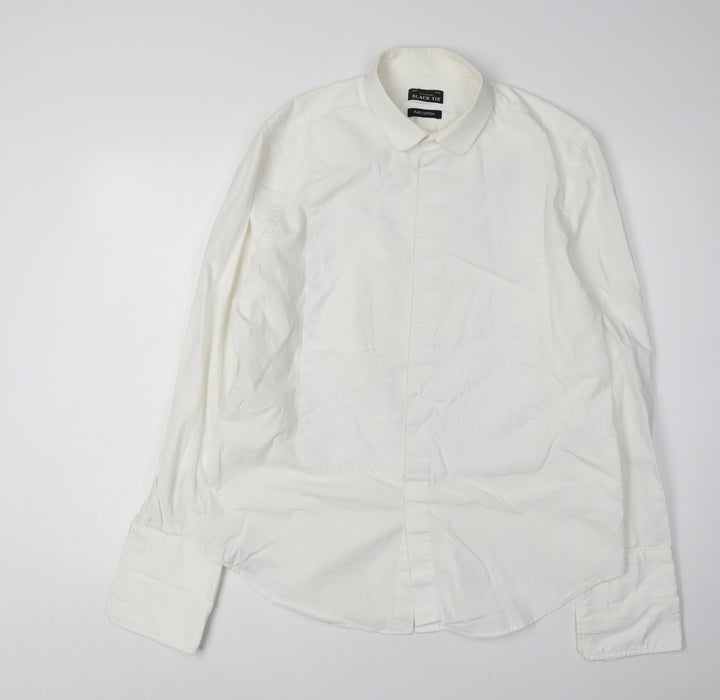 Debenhams Men's White Formal Dress Shirt Size 42