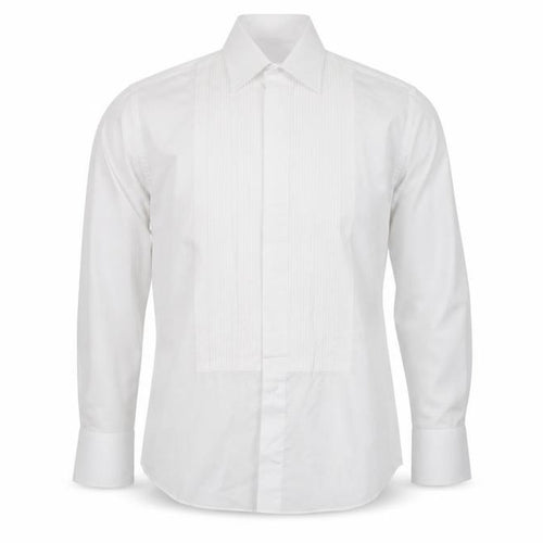 Frederick Theak Men's White Dress Shirt, S, Classic Fit