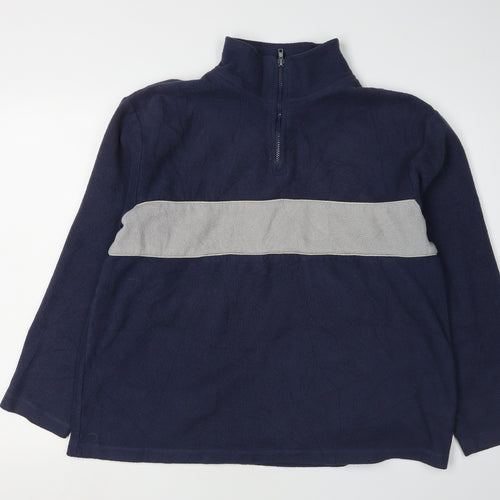 Freeport Men's Blue 1/4 Zip Sweatshirt L