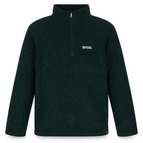 Regatta Men's Green 1/4 Zip Fleece Sweatshirt Size L