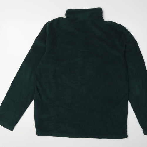 Regatta Men's Green 1/4 Zip Fleece Sweatshirt Size L