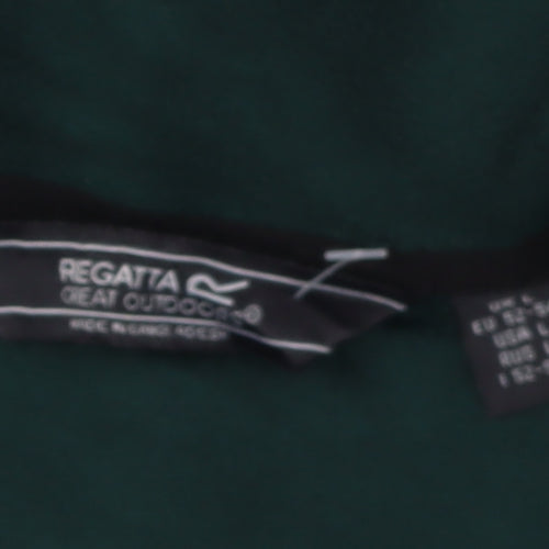 Regatta Men's Green 1/4 Zip Fleece Sweatshirt Size L