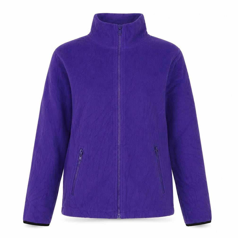 Front view of Result Core Women's Purple Fleece Jacket XS
