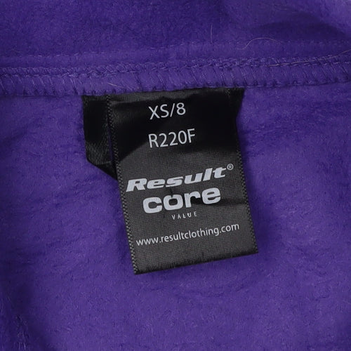Result Core Women's Purple Fleece Jacket XS