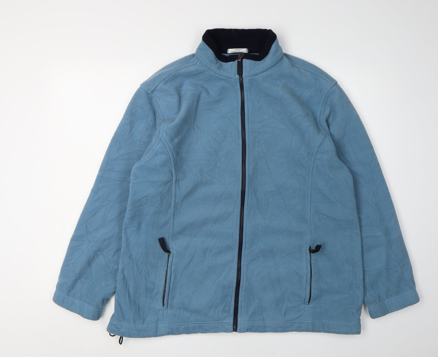 Marks and Spencer Blue Unisex Fleece Windbreaker Size 18