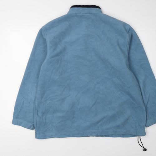 Marks and Spencer Blue Unisex Fleece Windbreaker Size 18