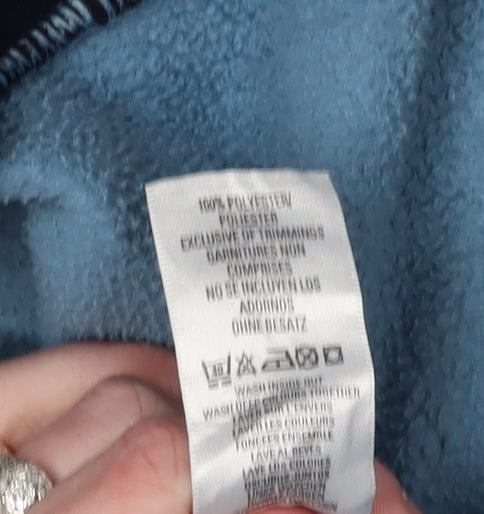 Marks and Spencer Blue Unisex Fleece Windbreaker Size 18