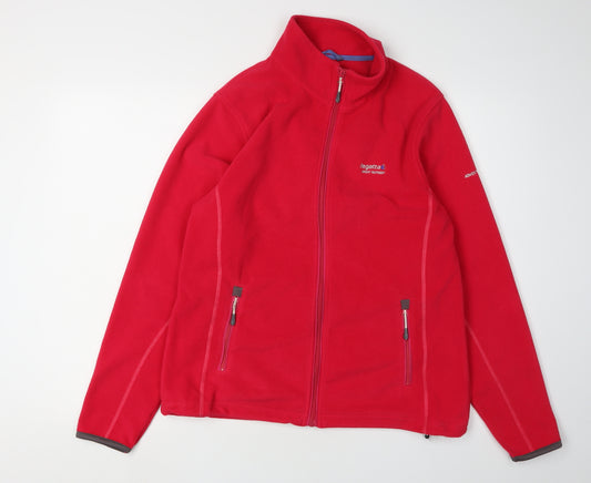 Regatta Women's Red Fleece Jacket Size 14 Casual Outdoor