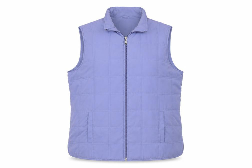 EWM Women's Purple Waistcoat, Size L, Full Zip Casual