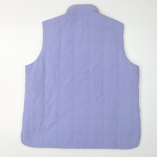 EWM Women's Purple Waistcoat, Size L, Full Zip Casual