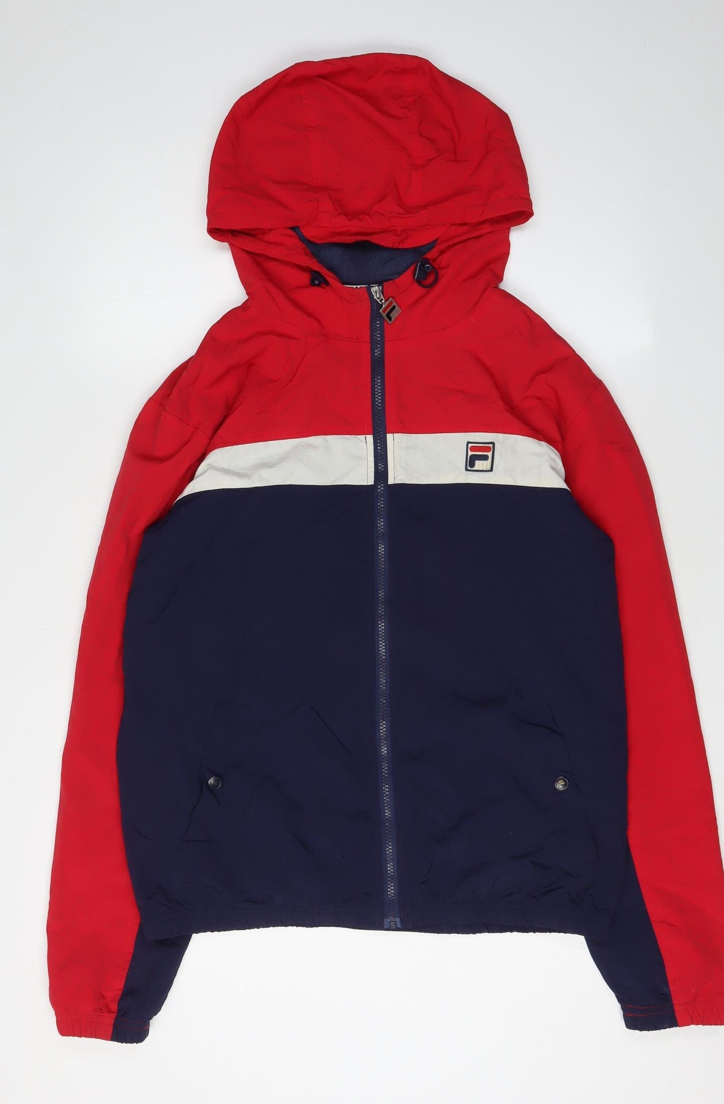 Fila Men's Multicolour Hooded Windbreaker Jacket M