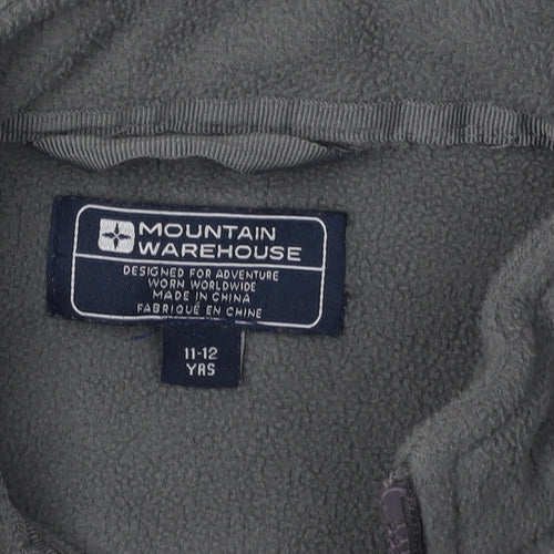Mountain Warehouse Boys Grey Fleece Jacket 11-12 Years