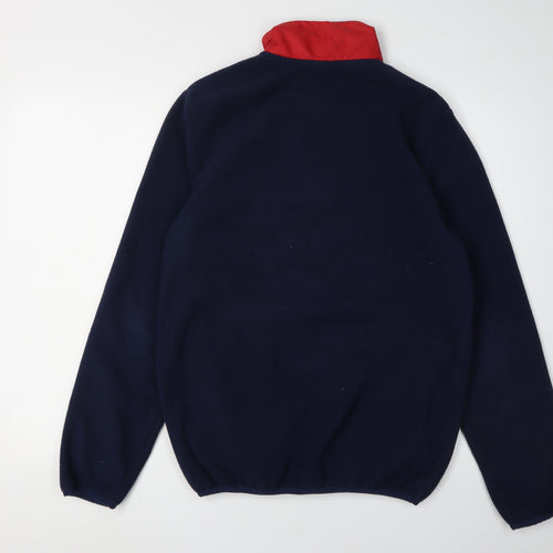 Penn Men's Blue Red Logo 1/2 Zip Sweatshirt Size S