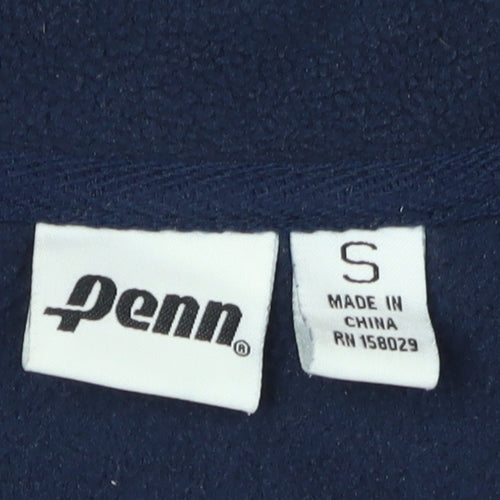 Penn Men's Blue Red Logo 1/2 Zip Sweatshirt Size S
