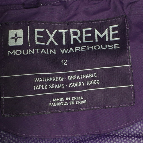 Mountain Warehouse Women's Purple Parka Jacket Size 12