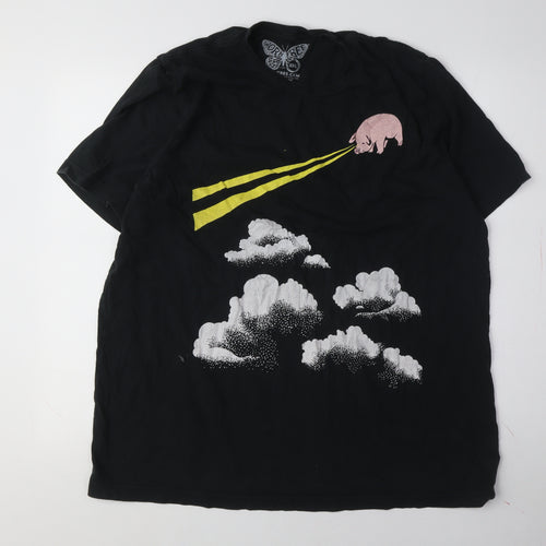 Worn Free Men's Black 2XL Pink Floyd Graphic T-Shirt